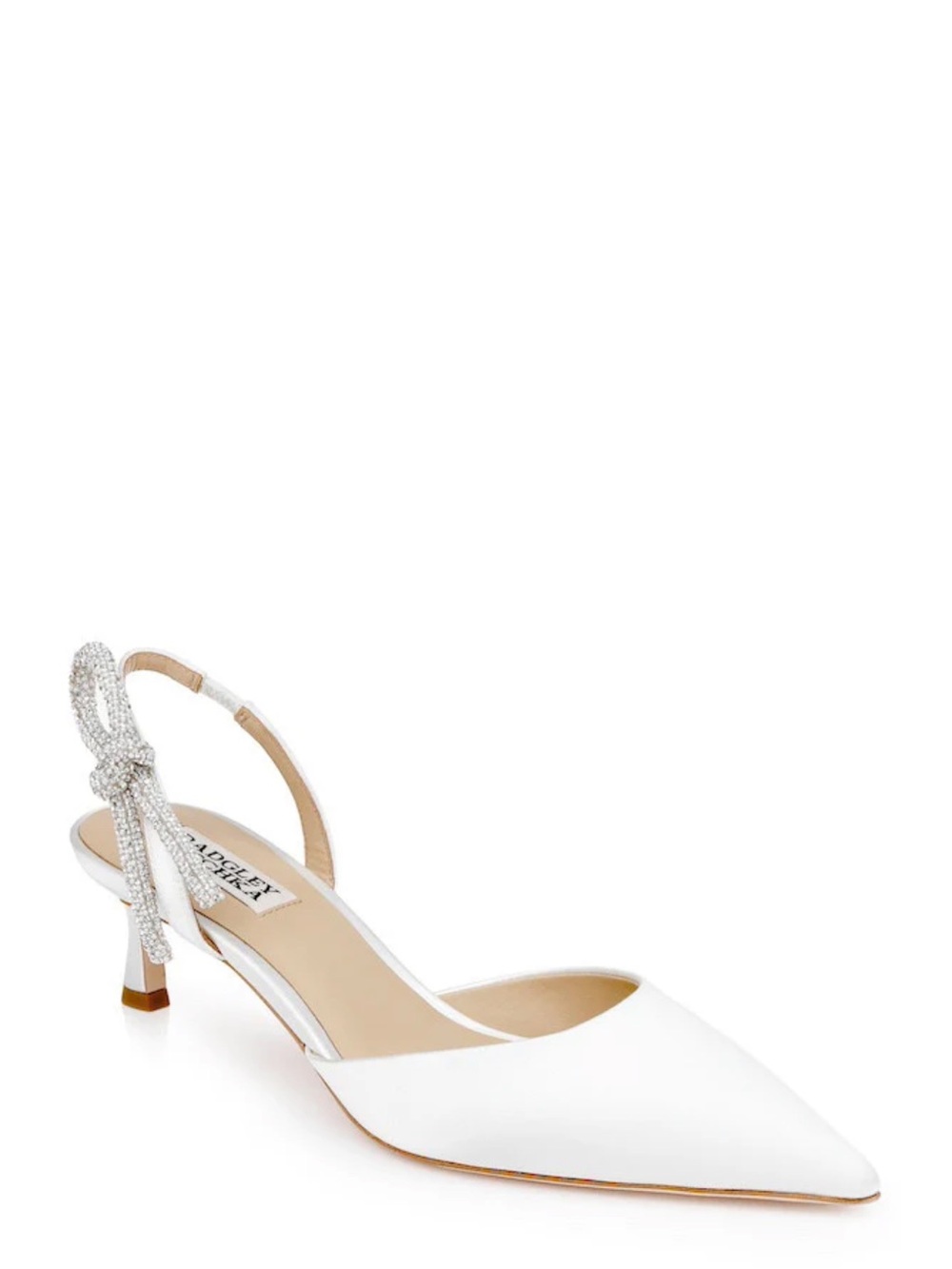 Badgley Mischka BRIDAL Gentry Mid Heel Slingback Pumps NWT 7 1/2